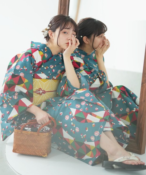 ひとりで着れる！かんたん二部式浴衣セット utatane 国内染色 utatane（ウタタネ）の「ひとりで着れる！かんたん二部式浴衣
