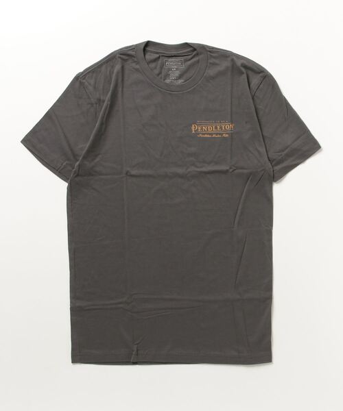 PENDLETON（ペンドルトン）の「ビンテージロゴグラフィック　Tシャツ（Tシャツ/カットソー・メンズ・ダークグレー/インディゴ×ゴールド/ナチュラル・LARGE/MEDIUM/SMALL/X-LARGE）」の2枚目の写真