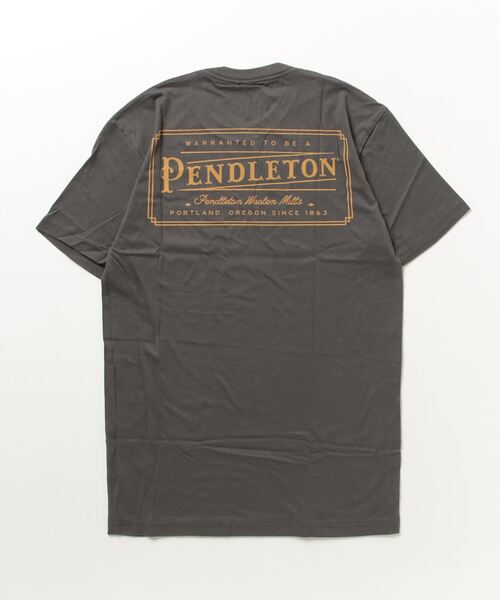 PENDLETON（ペンドルトン）の「ビンテージロゴグラフィック　Tシャツ（Tシャツ/カットソー・メンズ・ダークグレー/インディゴ×ゴールド/ナチュラル・LARGE/MEDIUM/SMALL/X-LARGE）」の4枚目の写真