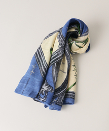 【manipuri/マニプリ】フレームフラワーストール 120*120