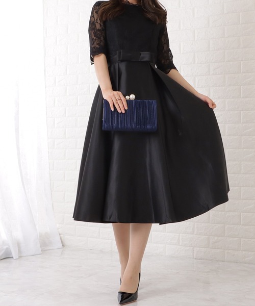 Lace Ladies(レースレディース)の「スクエア型パールがま口クラッチバッグ(クラッチバッグ・レディース・ブラック/アイボリー/ベージュ/ネイビー・FREE)」の11枚目の写真