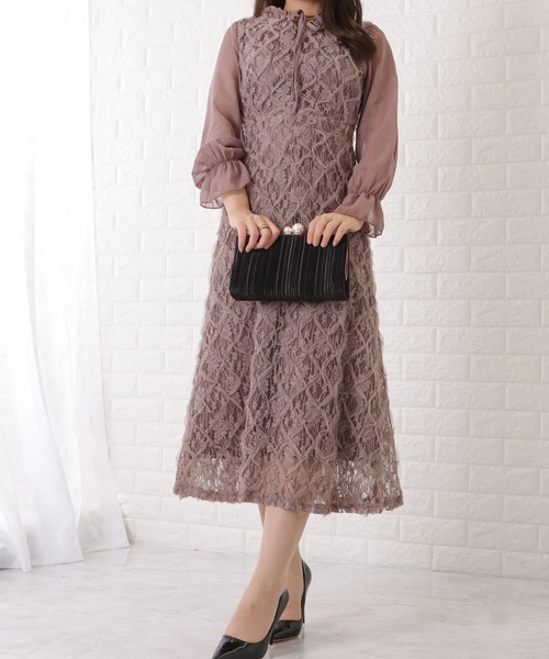 Lace Ladies(レースレディース)の「スクエア型パールがま口クラッチバッグ(クラッチバッグ・レディース・ブラック/アイボリー/ベージュ/ネイビー・FREE)」の22枚目の写真