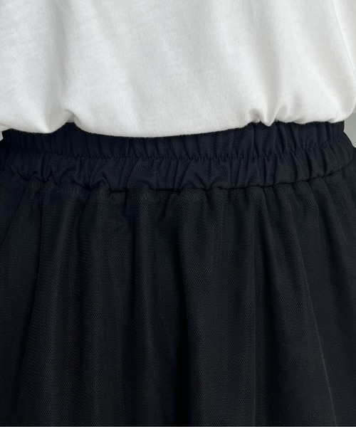 prose verse（プロズヴェール）の「チュールティアードスカート（スカート・レディース・ブラック・ﾌﾘ-）」の13枚目の写真