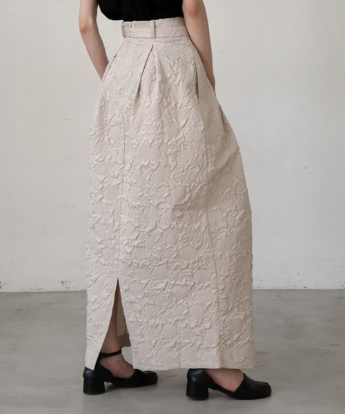 VACANCY(ヴァカンシー)の「フクレジャガードハイウエストスカート(スカート・レディース・グレイッシュベージュ/ブラック・SMALL/MEDIUM)」の14枚目の写真