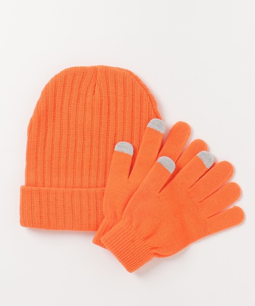 fridge(フリッジ)の「【GOLDCOAST】BEANIE AND GLOVE SET(手袋・メンズ・ライトイエロー/グレー/ホワイト×ブルー/グリーン/ホワイト/レッド系その他/オレンジ系/ネイビー/レッド系1・ONE SIZE/ONESIZE)」の9枚目の写真