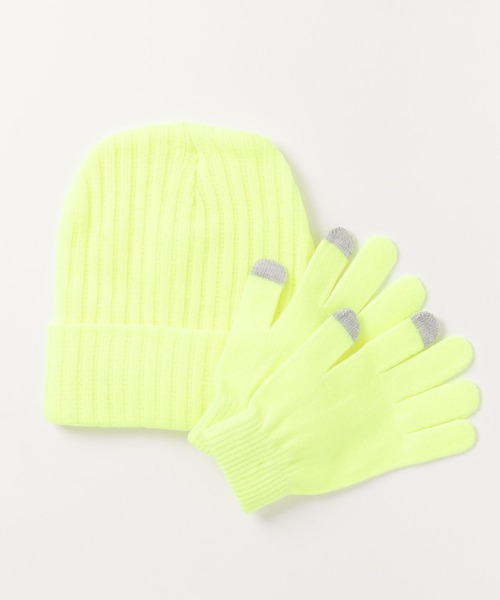 fridge(フリッジ)の「【GOLDCOAST】BEANIE AND GLOVE SET(手袋・メンズ・ライトイエロー/グレー/ホワイト×ブルー/グリーン/ホワイト/レッド系その他/オレンジ系/ネイビー/レッド系1・ONE SIZE/ONESIZE)」の6枚目の写真