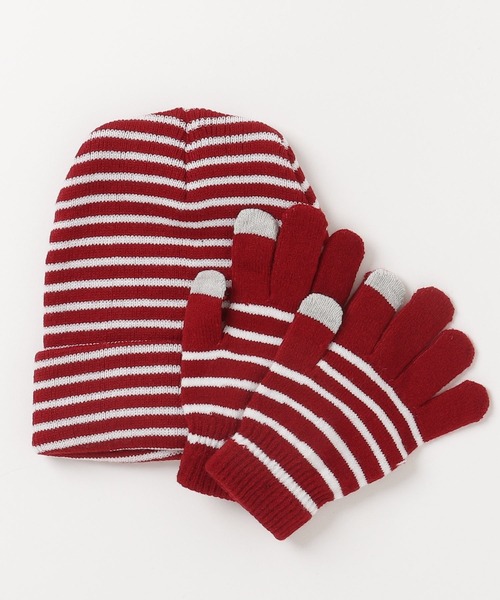 fridge(フリッジ)の「【GOLDCOAST】BEANIE AND GLOVE SET(手袋・メンズ・ライトイエロー/グレー/ホワイト×ブルー/グリーン/ホワイト/レッド系その他/オレンジ系/ネイビー/レッド系1・ONE SIZE/ONESIZE)」の7枚目の写真