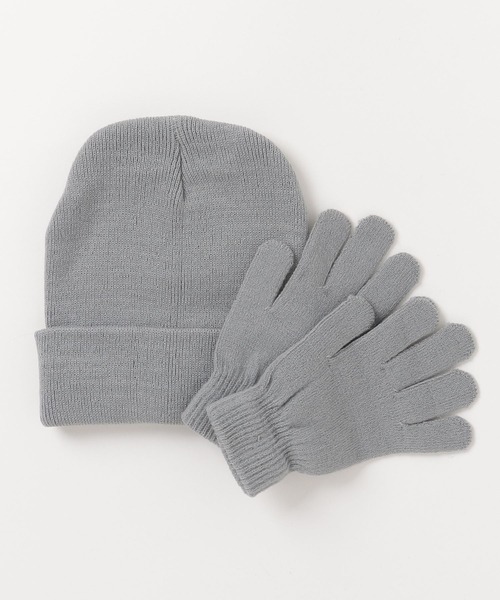 fridge(フリッジ)の「【GOLDCOAST】BEANIE AND GLOVE SET(手袋・メンズ・ライトイエロー/グレー/ホワイト×ブルー/グリーン/ホワイト/レッド系その他/オレンジ系/ネイビー/レッド系1・ONE SIZE/ONESIZE)」の4枚目の写真