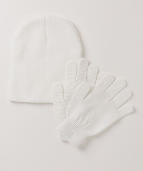 fridge(フリッジ)の「【GOLDCOAST】BEANIE AND GLOVE SET(手袋・メンズ・ライトイエロー/グレー/ホワイト×ブルー/グリーン/ホワイト/レッド系その他/オレンジ系/ネイビー/レッド系1・ONE SIZE/ONESIZE)」の2枚目の写真
