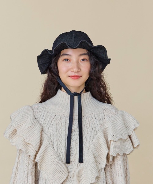 カオリノモリ リュバンハット kaorinomori ミューハット | 57.5cm(75) BLACK (01