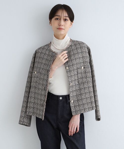 INDIVI(インディヴィ)の「◆【フェイクパール】ショートネックレス(ネックレス・レディース・ホワイト系7/オフホワイト・00)」の9枚目の写真