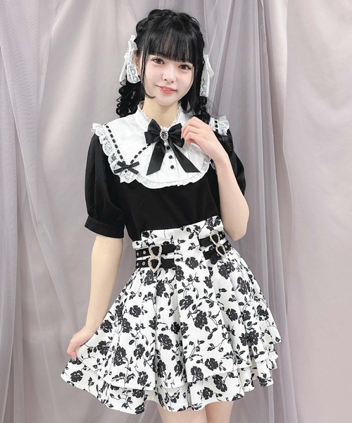 ROJITA(ロジータ)の「ボリューム三角衿ブラウス(シャツ/ブラウス・レディース・ブラック/ホワイト/パープル・FREE)」の15枚目の写真