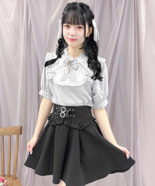 ROJITA(ロジータ)の「ボリューム三角衿ブラウス(シャツ/ブラウス・レディース・ブラック/ホワイト/パープル・FREE)」の5枚目の写真