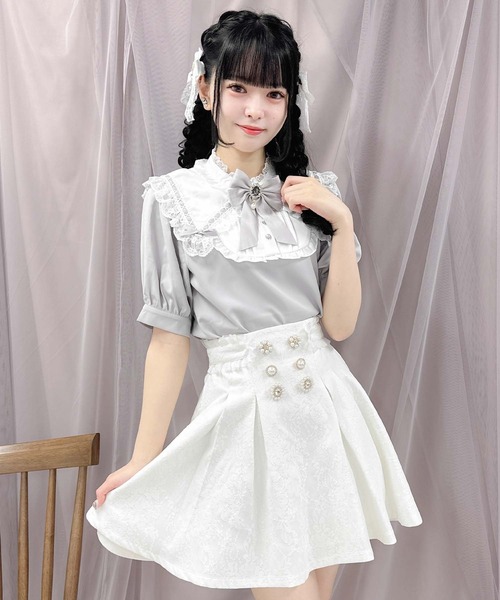 ROJITA(ロジータ)の「ボリューム三角衿ブラウス(シャツ/ブラウス・レディース・ブラック/ホワイト/パープル・FREE)」の20枚目の写真