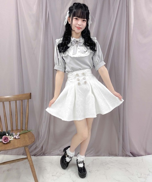 ROJITA(ロジータ)の「ボリューム三角衿ブラウス(シャツ/ブラウス・レディース・ブラック/ホワイト/パープル・FREE)」の21枚目の写真