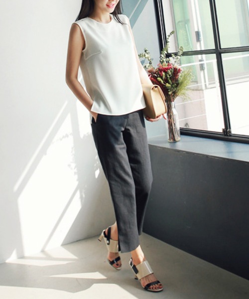 Dewlily（デューリリー）の「テーパードパンツ（その他パンツ・レディース・ベージュ/ホワイト/ブラック・L/XL/M）」の4枚目の写真