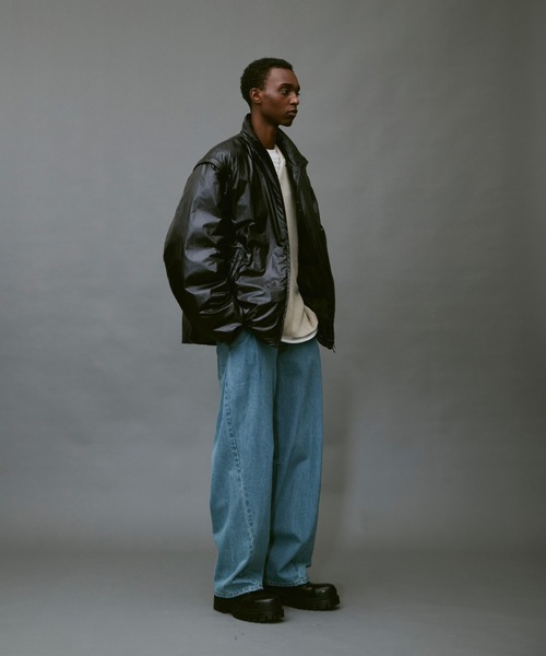 soerte（ソエルテ）の「2way metallic volume puff jacket/2wayメタリックボリュームパフジャケット（ダウンジャケット/コート・メンズ・シルバー/ブラック/ホワイト・1/2/3）」の16枚目の写真