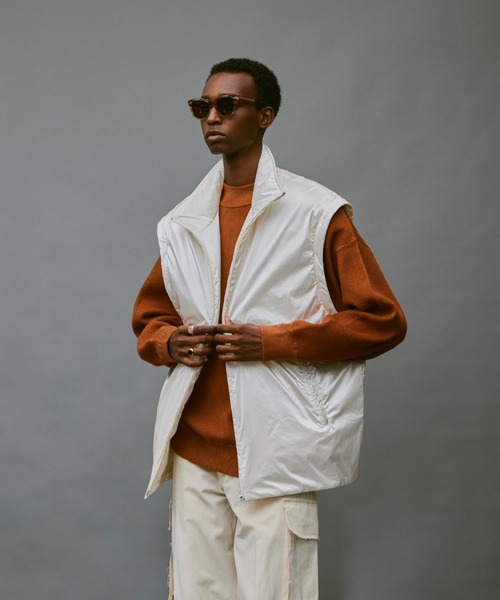 soerte（ソエルテ）の「2way metallic volume puff jacket/2wayメタリックボリュームパフジャケット（ダウンジャケット/コート・メンズ・シルバー/ブラック/ホワイト・1/2/3）」の11枚目の写真