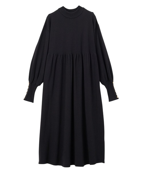 GeeRA（ジーラ）の「フィット＆フレアーニットワンピース（ワンピース・レディース・ブラック/モカ/杢グレー・MEDIUM/LARGE）」の16枚目の写真