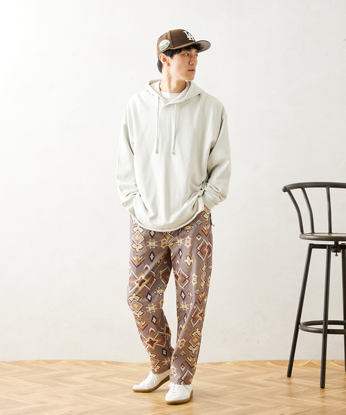 JOURNAL STANDARD relume(ジャーナルスタンダード レリューム)の「CALIFORNIA スリット プルオーバーパーカー(パーカー・メンズ・ベージュ系その他/ブラック/ライトグリーン/ダークブルー・MEDIUM/LARGE)」の8枚目の写真