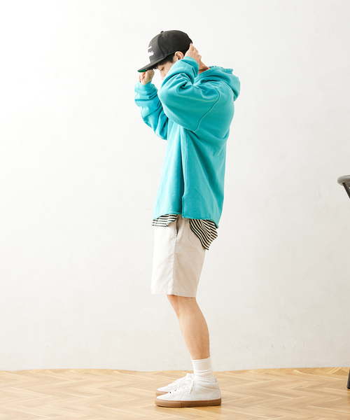 JOURNAL STANDARD relume(ジャーナルスタンダード レリューム)の「CALIFORNIA スリット プルオーバーパーカー(パーカー・メンズ・ベージュ系その他/ブラック/ライトグリーン/ダークブルー・MEDIUM/LARGE)」の16枚目の写真