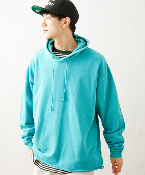 JOURNAL STANDARD relume(ジャーナルスタンダード レリューム)の「CALIFORNIA スリット プルオーバーパーカー(パーカー・メンズ・ベージュ系その他/ブラック/ライトグリーン/ダークブルー・MEDIUM/LARGE)」の18枚目の写真