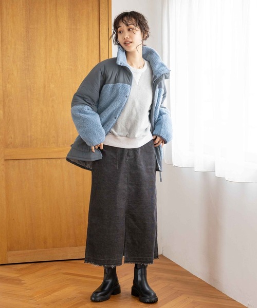 【Vintage】　コーデュロイ/イラスト/スカート niko and（ニコアンド）の「ビンテージ風コーデュロイスカート