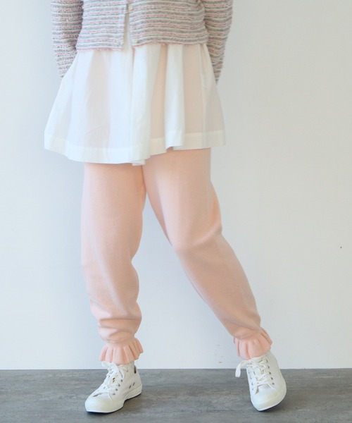 超爆安 bulle ニットパンツ puri savon（ビュルデサボン）の「puri de パンツ