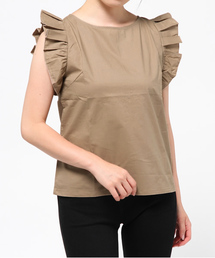 Sheta | 肩フリルノースリーブブラウス(シャツ/ブラウス)