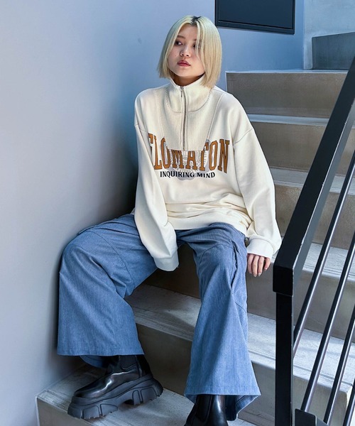 PAGEBOY（ページボーイ）の「カレッジハイネックハーフZIP（パーカー