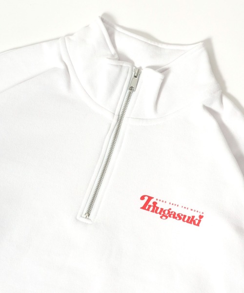 Salong hameu（サロン ハミュー）の「「別注」 柴犬紹介メニューフォトバックプリント ハーフジップスウェット長袖プルオーバー（裏起毛）/メンズ レディース/犬モチーフ/犬グッズ（スウェット・レディース・グレー系その他/ブラック系その他/ロイヤルブルー/ホワイト系その他/ホワイト/ブラック/アッシュグレー/ブルー・L/M/XL）」の21枚目の写真