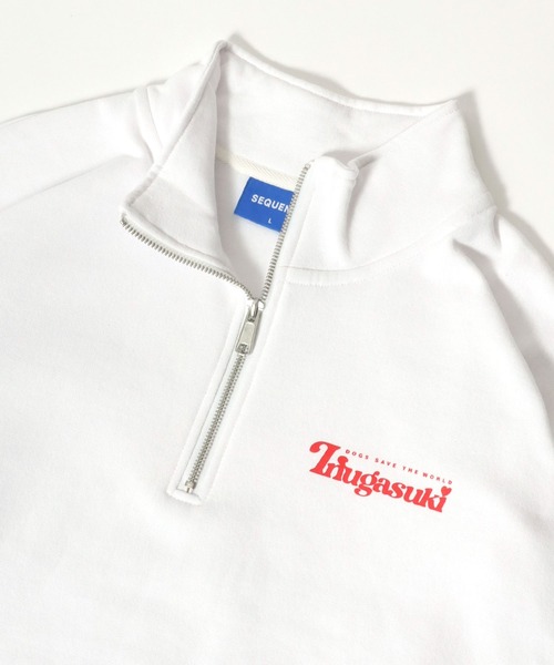 Salong hameu（サロン ハミュー）の「「別注」 柴犬紹介メニューフォトバックプリント ハーフジップスウェット長袖プルオーバー（裏起毛）/メンズ レディース/犬モチーフ/犬グッズ（スウェット・レディース・グレー系その他/ブラック系その他/ロイヤルブルー/ホワイト系その他/ホワイト/ブラック/アッシュグレー/ブルー・L/M/XL）」の22枚目の写真