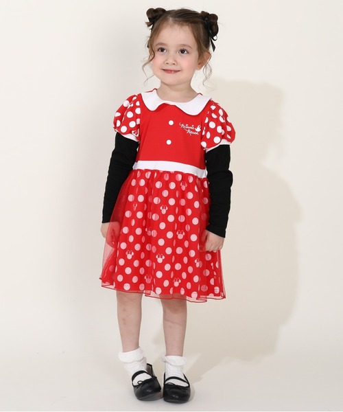 Disney（ディズニー）の「ディズニー プリンセス/ワンピース8724K（ワンピース・キッズ・その他22/その他29/その他21/ネイビー/ライトグリーン系1/ピンク/ライトブルー/イエロー/レッド/イエロー×グリーン・120cm/130cm/100cm/110cm/90cm）」の15枚目の写真