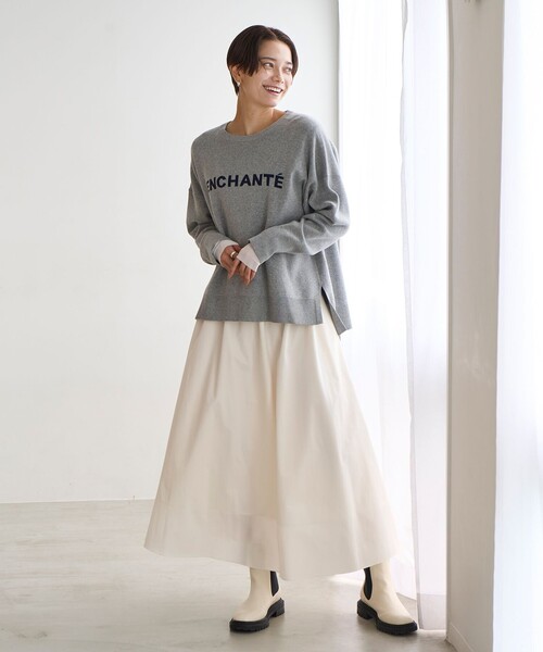 UNFILO(アンフィーロ)の「【洗える】シアーカフスインナー(Tシャツ/カットソー・レディース・アイボリー系/ホワイト系・LARGE/SMALL/MEDIUM)」の12枚目の写真