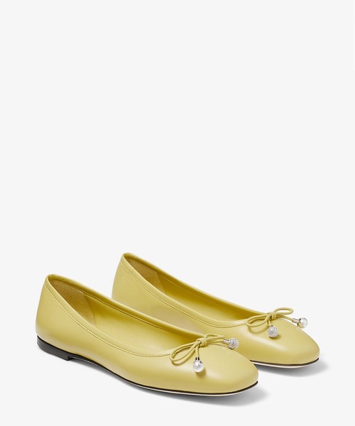 JIMMY CHOO（ジミーチュウ）の「ELME FLAT（バレエシューズ・レディース・ゴールド/イエロー/ピンク/ブラック・36/36.5/37/37.5/38/35.5）」の7枚目の写真