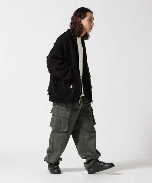 DANKE SCHON（ダンケシェーン）の「【WEB&DEPOT限定】DankeSchon/ダンケシェーン/TC TWILL CARGO PANTS（カーゴパンツ・レディース・ブラック/ベージュ・L/M）」の5枚目の写真