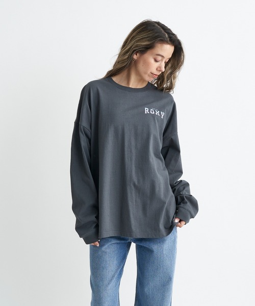 ROXY(ロキシー)の「【ZOZO別注アイテム】TOUR DE ROXY L/S TE/ロキシーバックプリント長袖ロンT(Tシャツ/カットソー・レディース・グリーン/ホワイト/ブラック・FREE)」の8枚目の写真