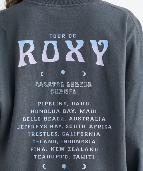 ROXY(ロキシー)の「【ZOZO別注アイテム】TOUR DE ROXY L/S TE/ロキシーバックプリント長袖ロンT(Tシャツ/カットソー・レディース・グリーン/ホワイト/ブラック・FREE)」の9枚目の写真
