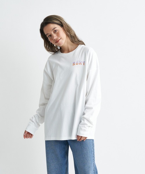 ROXY(ロキシー)の「【ZOZO別注アイテム】TOUR DE ROXY L/S TE/ロキシーバックプリント長袖ロンT(Tシャツ/カットソー・レディース・グリーン/ホワイト/ブラック・FREE)」の4枚目の写真