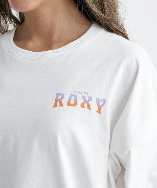 ROXY(ロキシー)の「【ZOZO別注アイテム】TOUR DE ROXY L/S TE/ロキシーバックプリント長袖ロンT(Tシャツ/カットソー・レディース・グリーン/ホワイト/ブラック・FREE)」の6枚目の写真