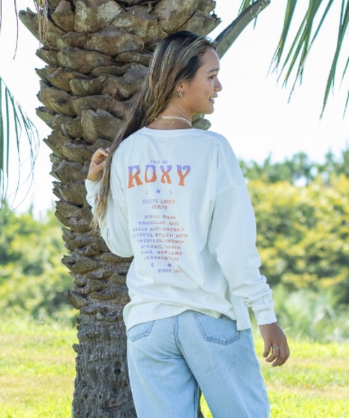 ROXY(ロキシー)の「【ZOZO別注アイテム】TOUR DE ROXY L/S TE/ロキシーバックプリント長袖ロンT(Tシャツ/カットソー・レディース・グリーン/ホワイト/ブラック・FREE)」の17枚目の写真