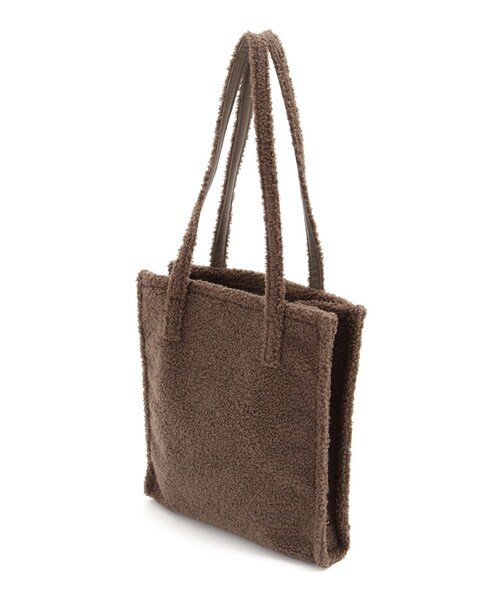 NATURAL BEAUTY BASIC(ナチュラルビューティーベーシック)の「◇【Oggi12月号掲載】テディベアナロートート(トートバッグ・レディース・オフホワイト/ブラウン/グレー・フリ-)」の9枚目の写真