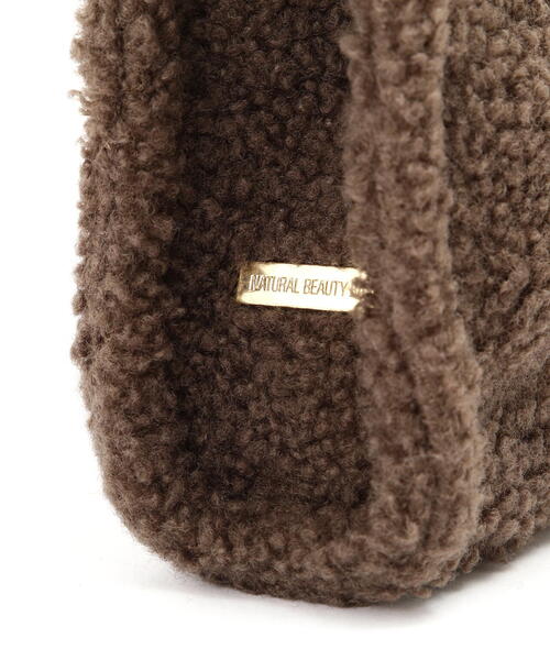 NATURAL BEAUTY BASIC(ナチュラルビューティーベーシック)の「◇【Oggi12月号掲載】テディベアナロートート(トートバッグ・レディース・オフホワイト/ブラウン/グレー・フリ-)」の6枚目の写真