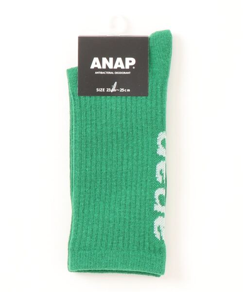 ANAP(アナップ)の「anapロゴソックス(ソックス/靴下・レディース・ブルー/オレンジ/ブラック/グリーン/ホワイト・FREE)」の21枚目の写真