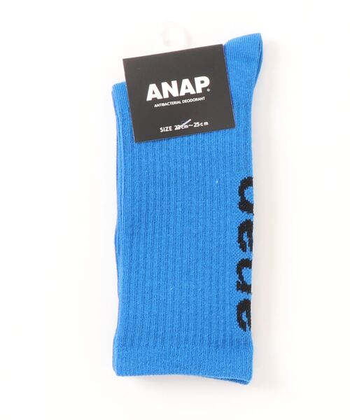 ANAP(アナップ)の「anapロゴソックス(ソックス/靴下・レディース・ブルー/オレンジ/ブラック/グリーン/ホワイト・FREE)」の22枚目の写真