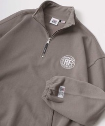 VISION STREET WEAR（ヴィジョンストリートウェア）の「VISION STREET WEAR/ヴィジョンストリートウェア オーバーサイズ コットンUSA 裏起毛 ロゴ ワンポイント刺繍 ハーフジップ スウェット/トレーナー レディース メンズ（スウェット・メンズ）」