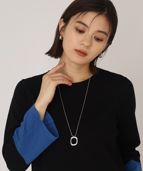 THE SHOP TK （ザ ショップ ティーケー ）の「◆【Nerine】スクエアモチーフネックレス（ネックレス・レディース・ゴールド/シルバー・00）」の7枚目の写真