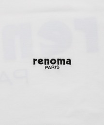 renoma モックネック　レノマパリス　ゴルフ　ロゴ　白　Ｌ renoma モックネック レノマパリス ゴルフ ロゴ 白 L renoma