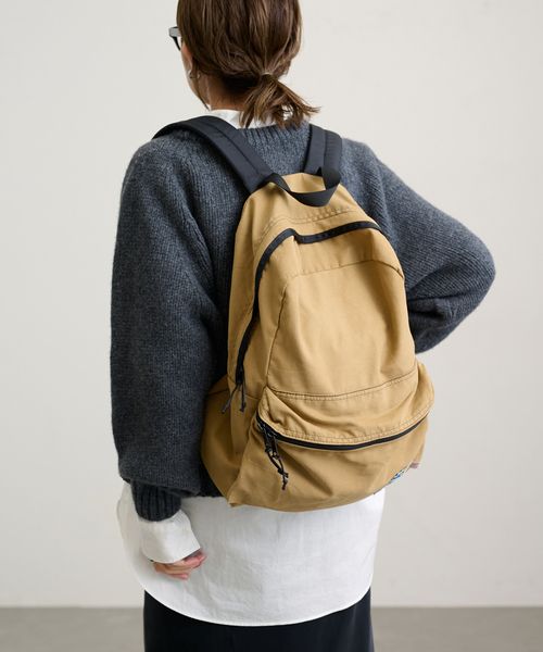 FRAMeWORK(フレームワーク)の「【BATTLE LAKE/バトルレイク】canvas Day Pack(バックパック/リュック・レディース・キャメル・FREE)」の4枚目の写真