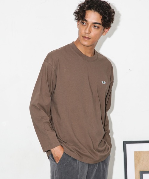 PENNEYS(ぺニーズ)の「「Penney's別注」ワンポイントTシャツロンT(Tシャツ/カットソー・メンズ・モカ/スミクロ/ホワイト・S/L/M)」の15枚目の写真